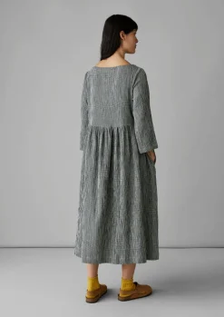 Freya Gingham Crinkle Cotton Dress