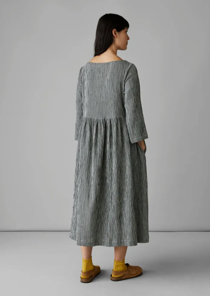 Freya Gingham Crinkle Cotton Dress