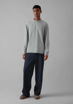 Garment Dyed Cotton Long Sleeve Tee