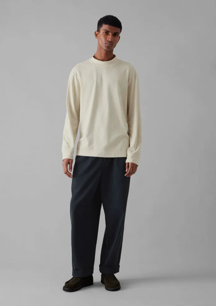 Garment Dyed Cotton Long Sleeve Tee