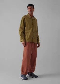 Garment Dyed Cotton Twill Shirt