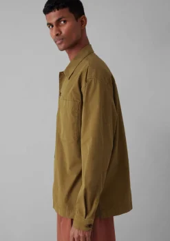 Garment Dyed Cotton Twill Shirt