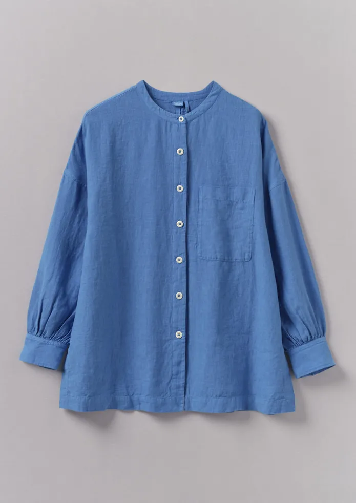 Garment Dyed Linen Oversized Shirt