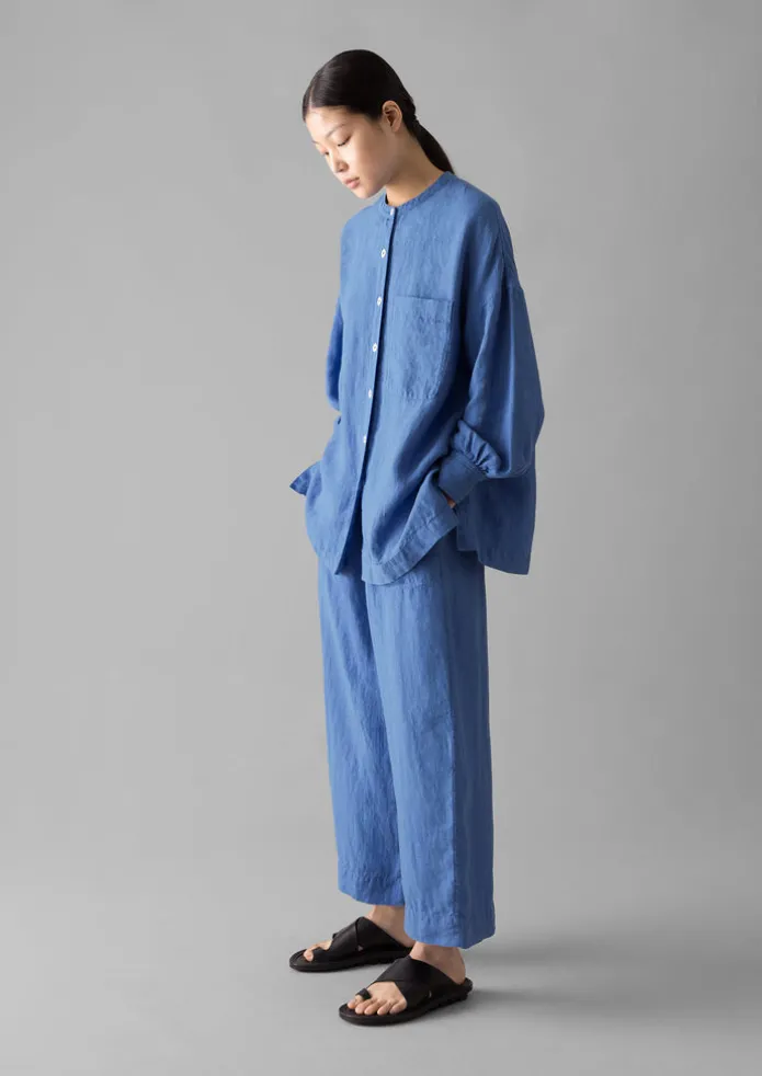 Garment Dyed Linen Oversized Shirt