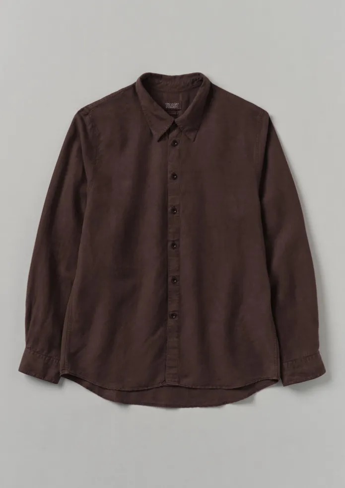 Garment Dyed Point Collar Shirt