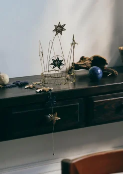 Hammered Metal Star Decoration