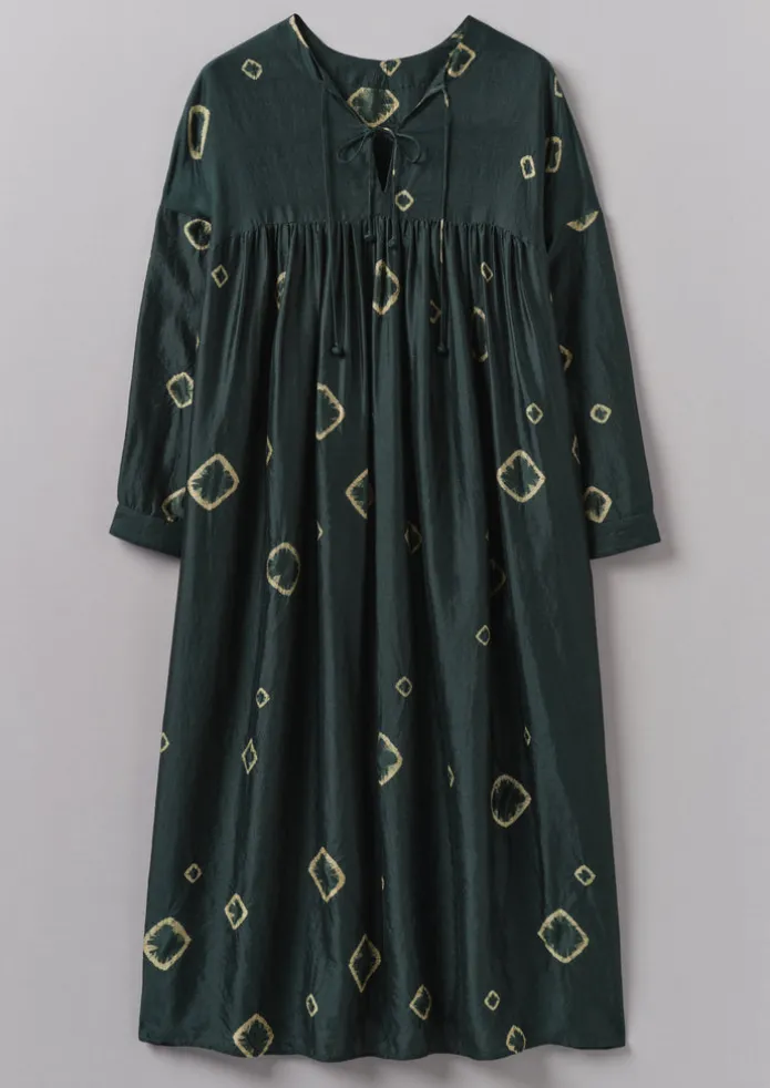 Hand Bandhini Silk Dress