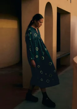 Hand Bandhini Silk Dress
