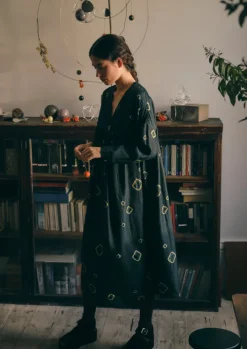 Hand Bandhini Silk Dress