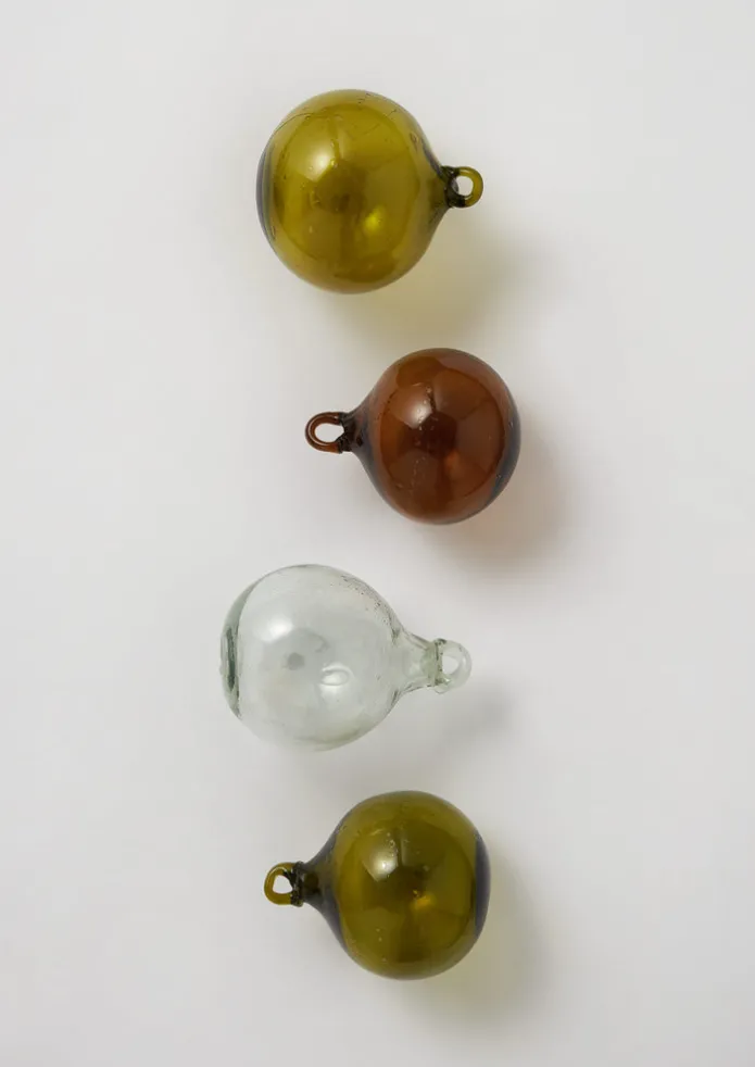 Hand Blown Glass Bauble Set