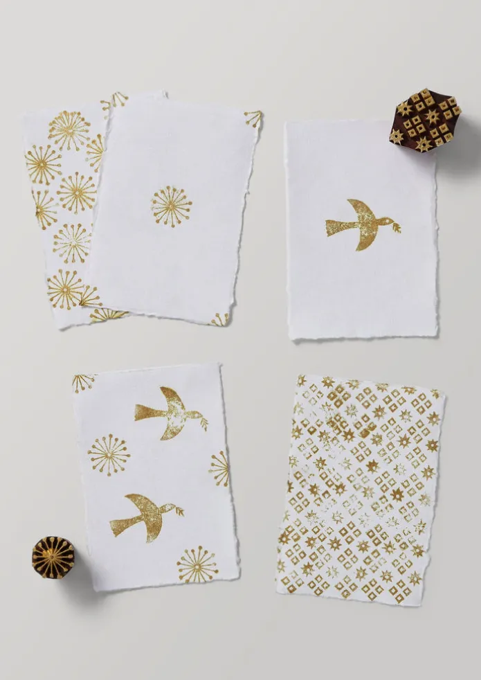 Hand Carved Dove Block Printing Kit