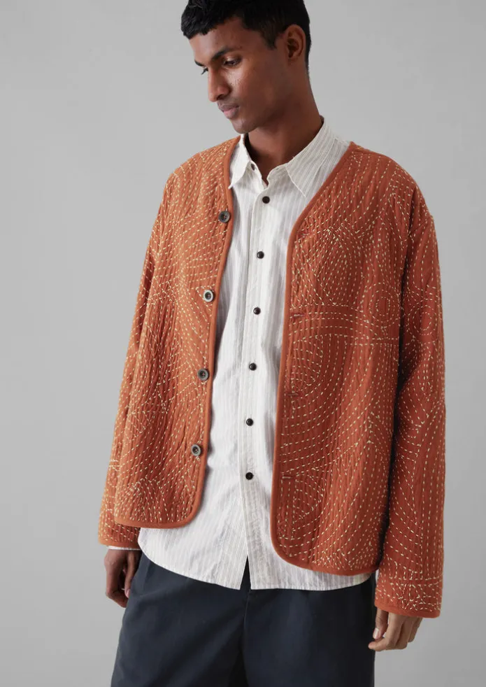 Hand Embroidered Kantha Relaxed Jacket