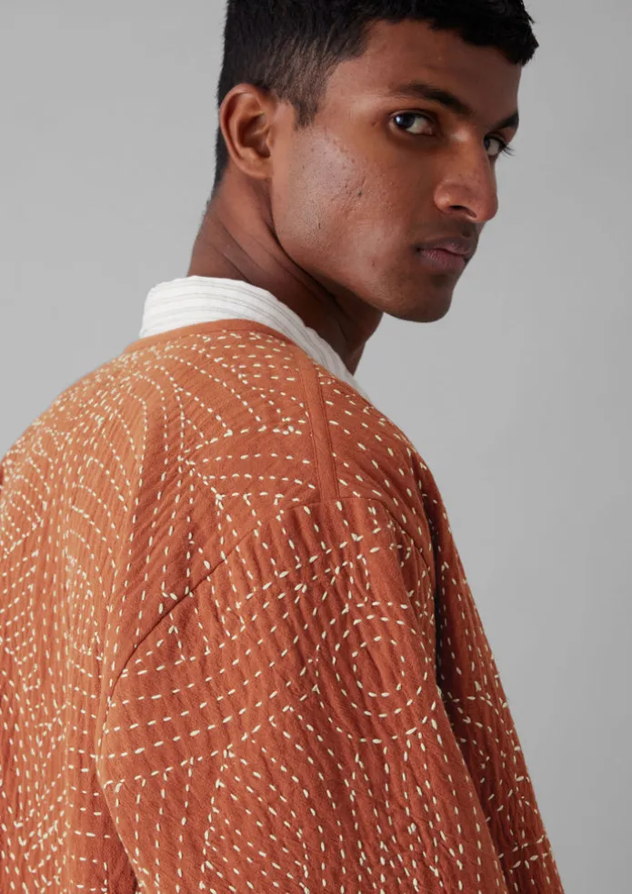 Hand Embroidered Kantha Relaxed Jacket