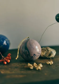 Hand Marbled Bauble