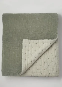 Hand Quilted Velvet Throw
