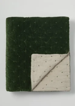 Hand Quilted Velvet Throw