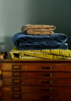 Hand Quilted Velvet Throw