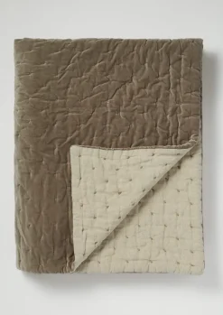 Hand Quilted Velvet Throw