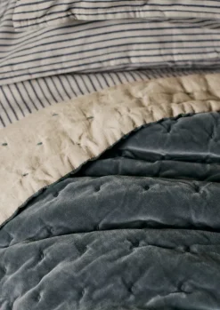 Hand Quilted Velvet Throw