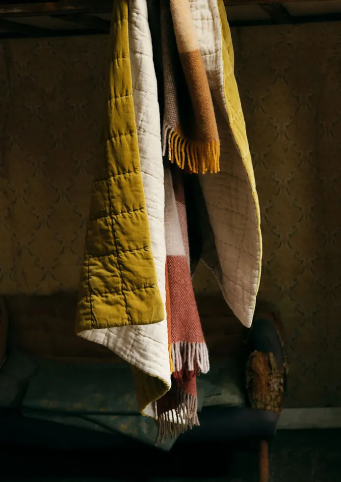 Hand Stitched Organic Velvet Quilt