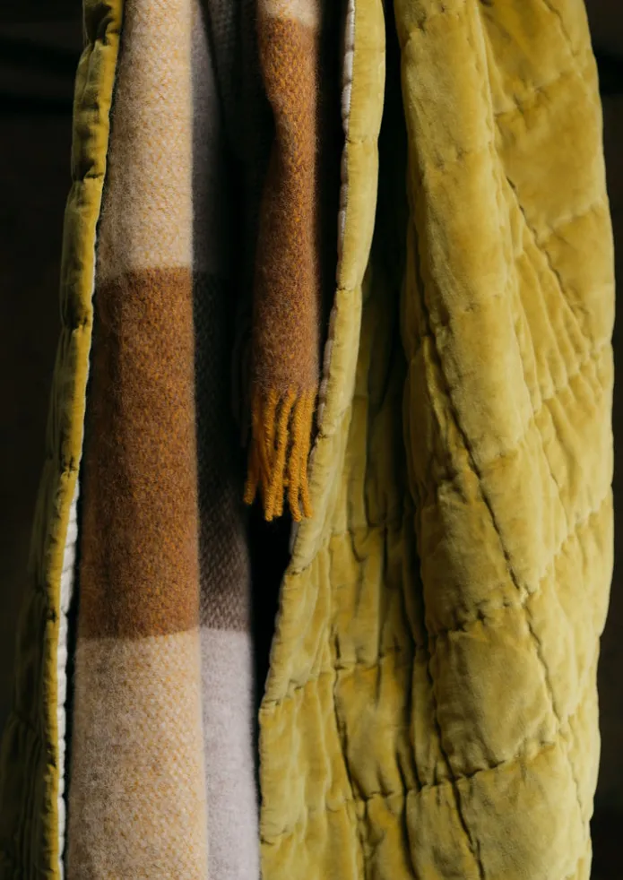 Hand Stitched Organic Velvet Quilt