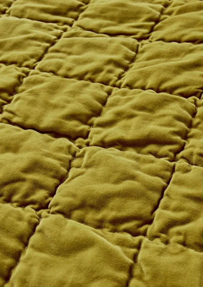 Hand Stitched Organic Velvet Quilt