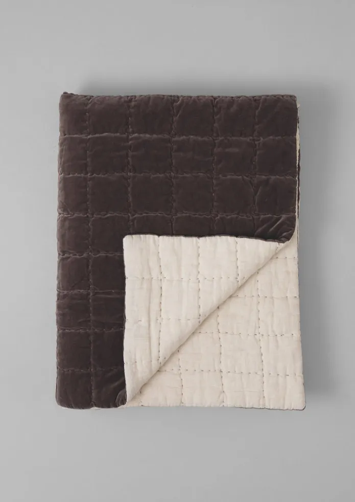 Hand Stitched Velvet Quilt