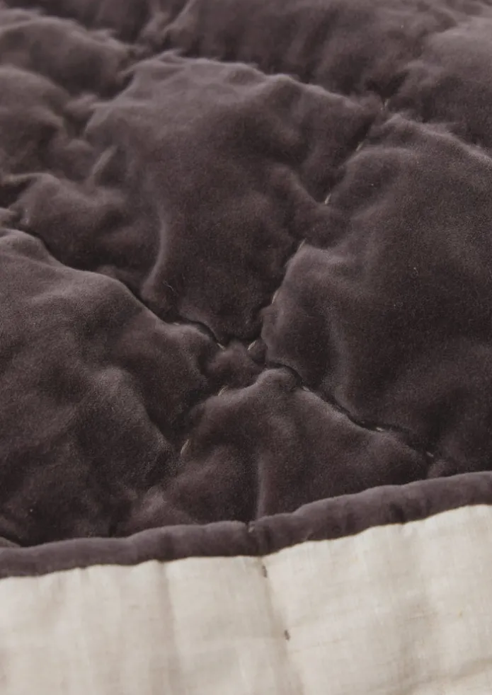 Hand Stitched Velvet Quilt