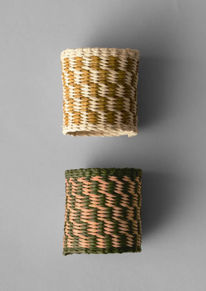 Hand Woven Iraca Napkin Rings