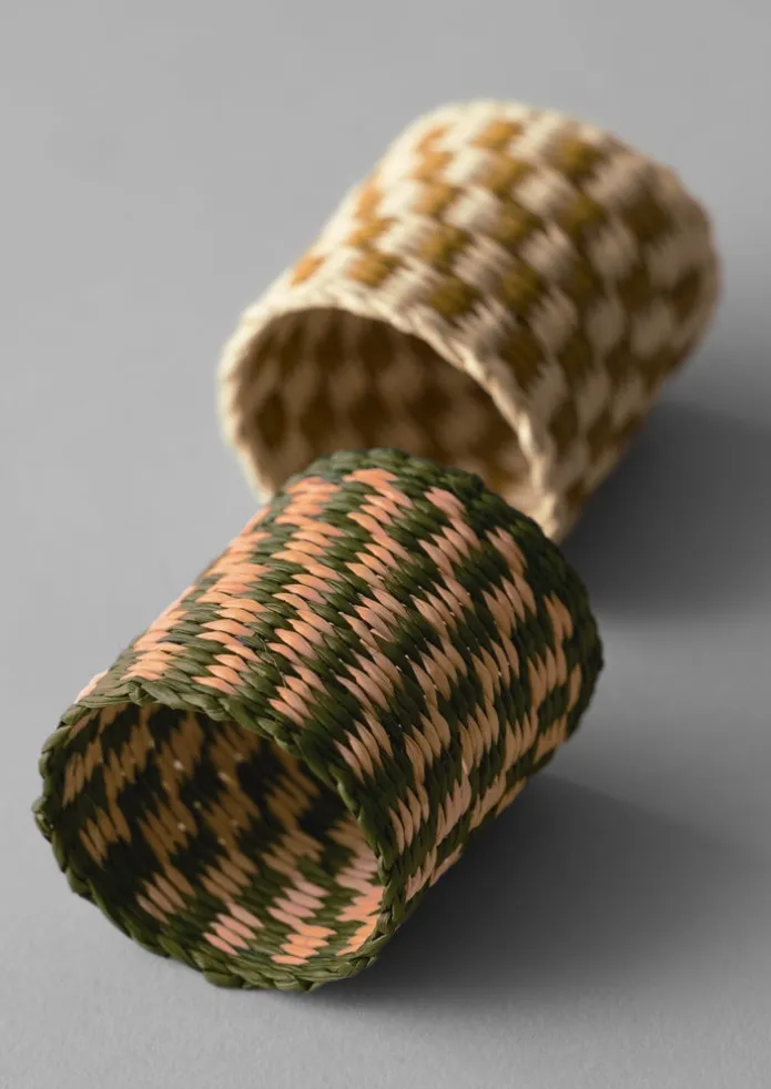 Hand Woven Iraca Napkin Rings
