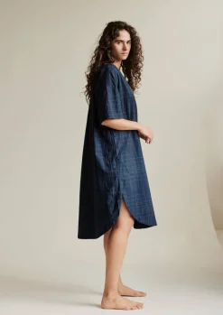 Hand Woven Sketched Check Nightdress