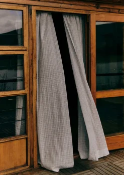 Hand Woven Space Dye Curtain Set
