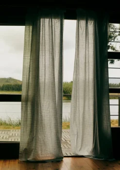 Hand Woven Space Dye Curtain Set