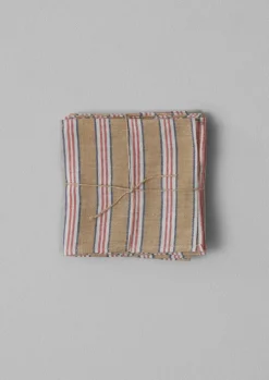 Hand Woven Stripe Napkin Set