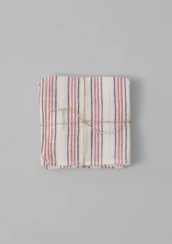 Hand Woven Stripe Napkin Set