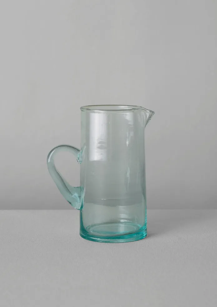 Handled Moroccan Glass Jug