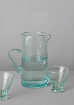 Handled Moroccan Glass Jug