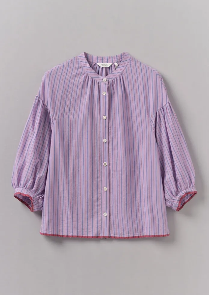 Harmony Stripe Hand Woven Mulmul Shirt