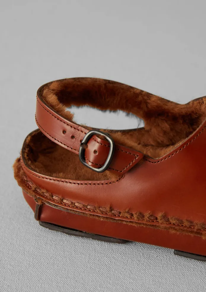 Hereu Cargol Sheepskin Mules