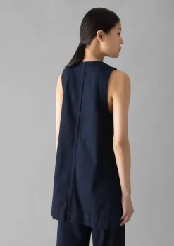Indigo Denim Cotton Tunic