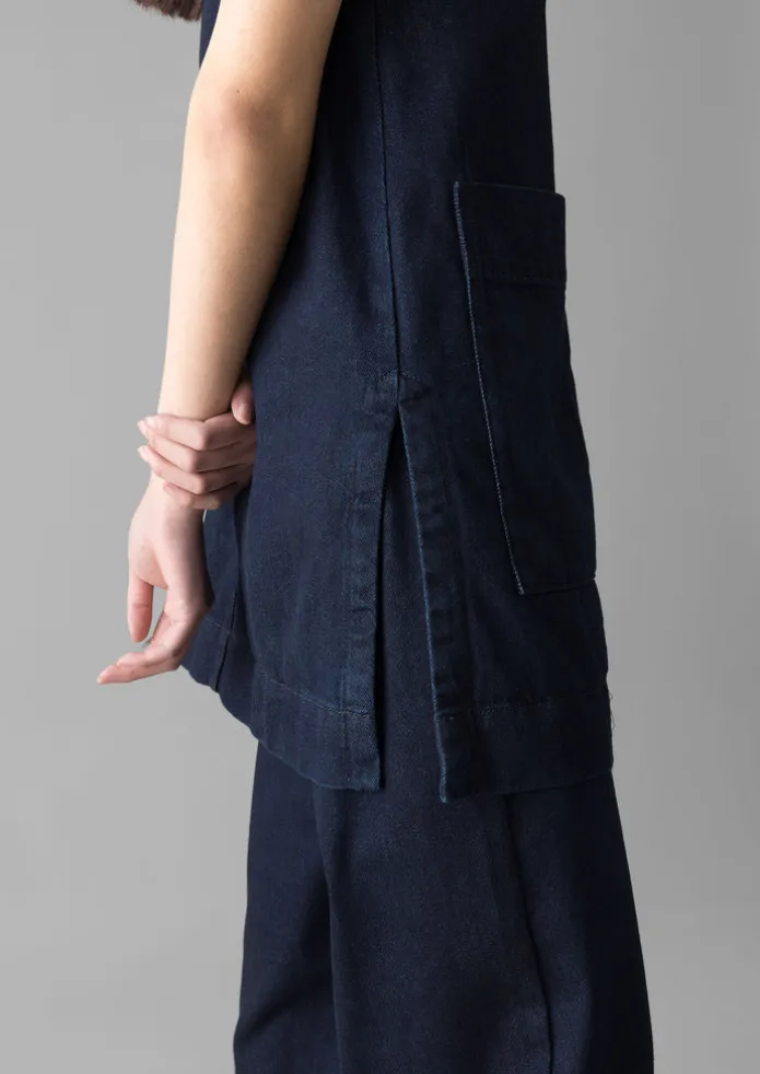 Indigo Denim Cotton Tunic