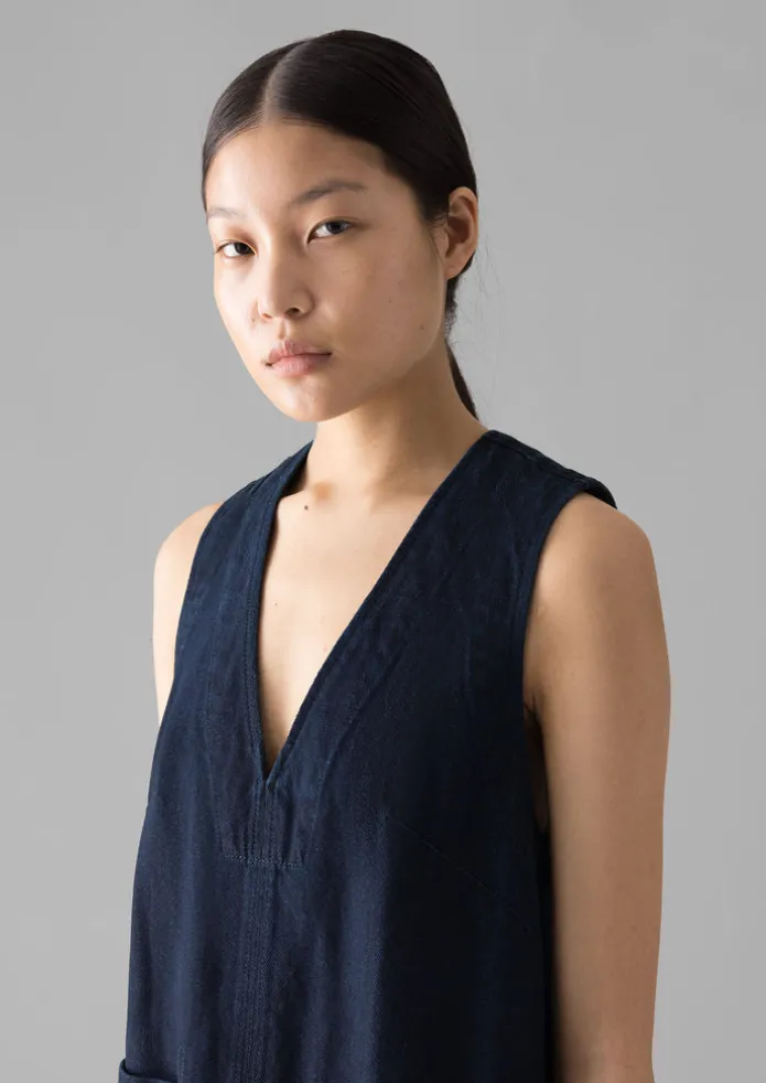 Indigo Denim Cotton Tunic