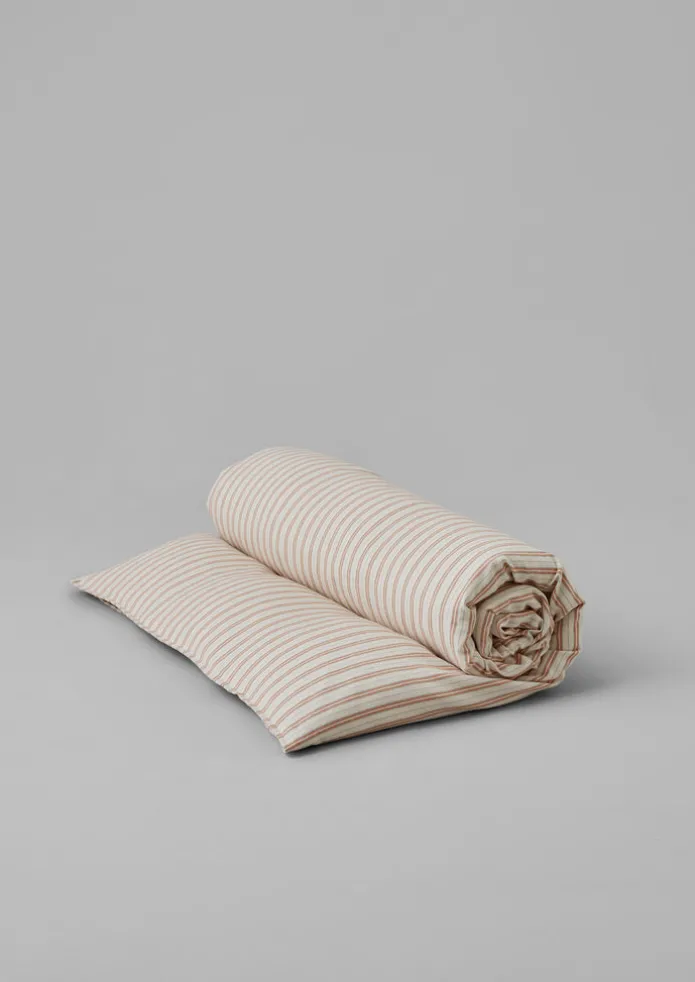 Ines Flannel Stripe Cotton Duvet Cover