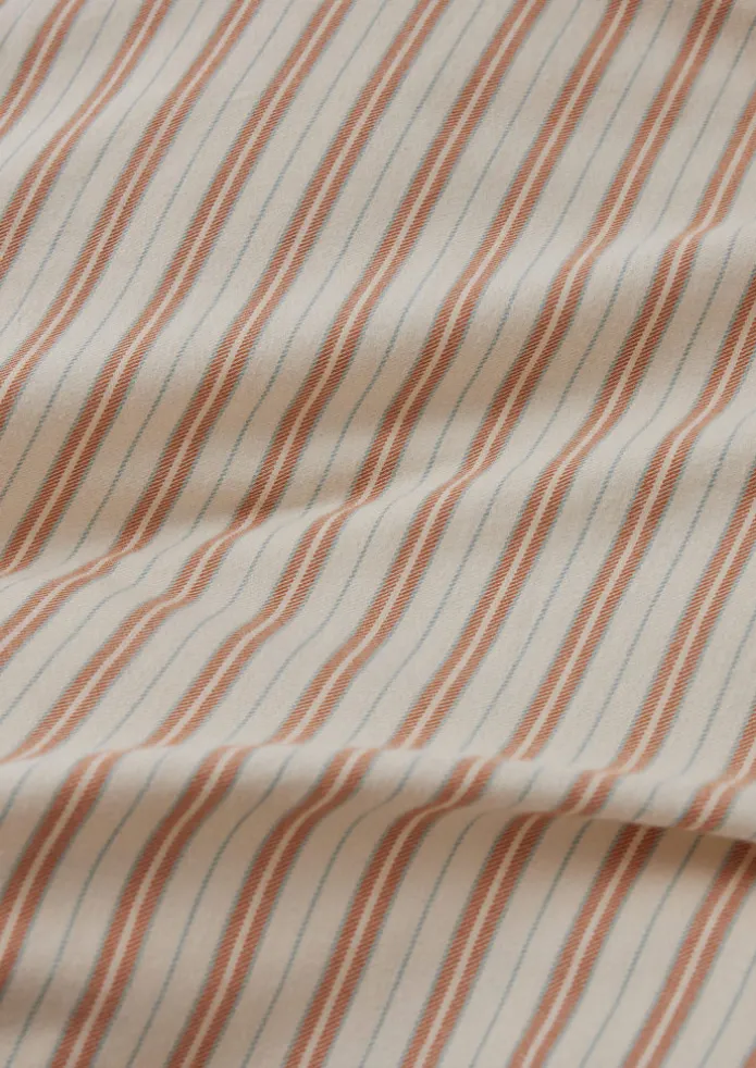 Ines Flannel Stripe Cotton Duvet Cover
