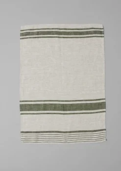 Irregular Stripe Linen Tea Towel