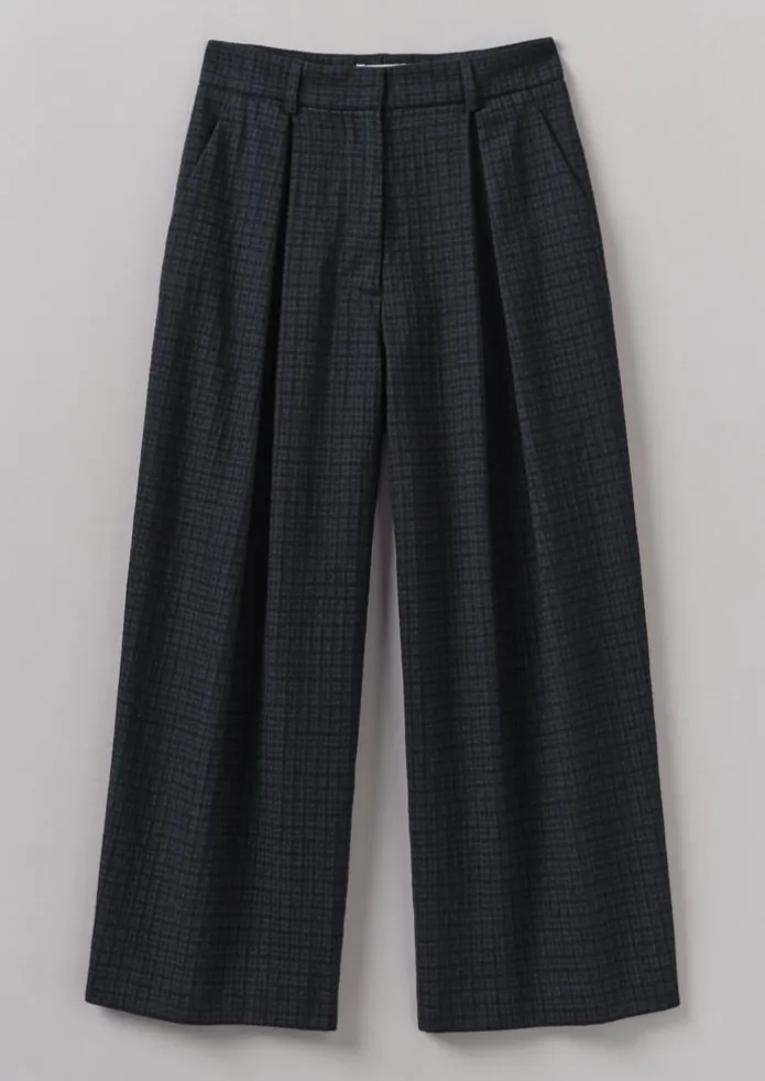 Jude Check Wool Trousers