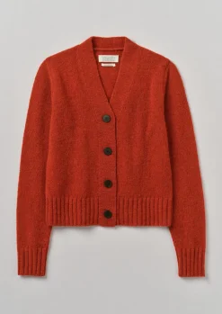 Kaia V-Neck Wool Cardigan