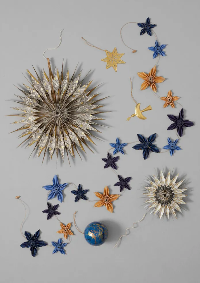 Large Hanging Lokta Paper Star