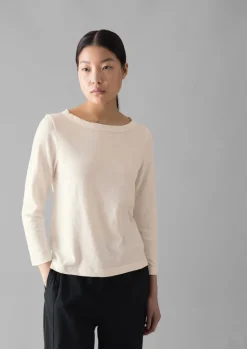 Lia Garment Dyed Boat Neck Tee
