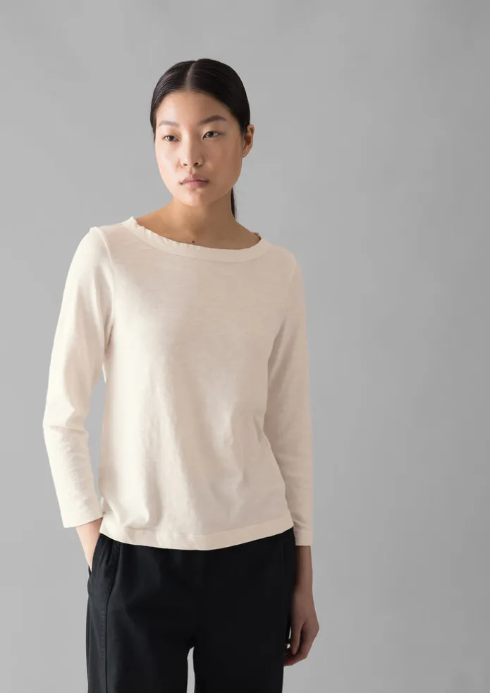 Lia Garment Dyed Boat Neck Tee